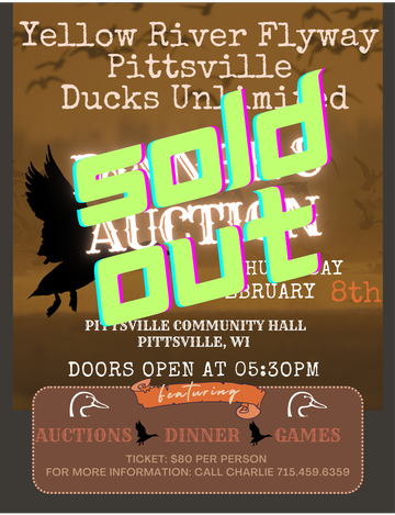 Event Yellow River Flyway (Pittsville) Ducks Unlimited Banquet