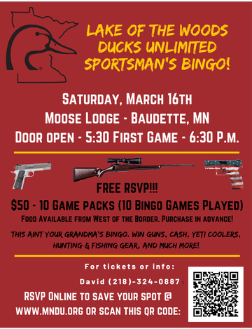 Event Lake of the Woods - Spring Gun Bingo!