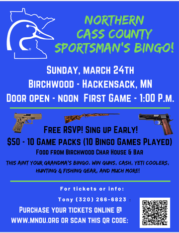 Event Northern Cass County Bingo (Hackensack)