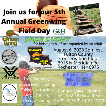 Event 5th Annual Rochester DU Greenwing Field Day