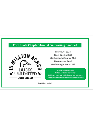 Event Cochituate Ducks Unlimited Annual Fundraiser