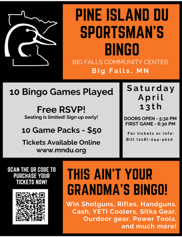 Event Pine Island DU Sportsman's Bingo