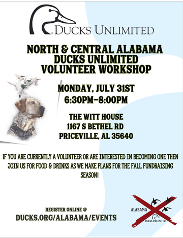 Event North & Central Alabama Volunteer Workshop