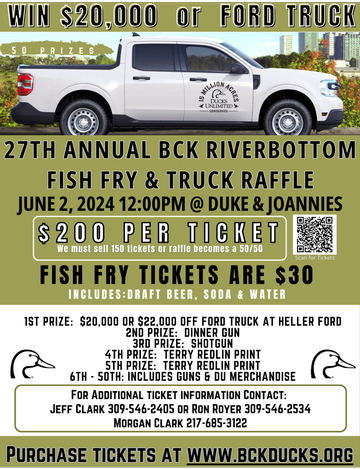 Event BCK-Riverbottom Fish Fry & Truck Raffle (Chandlerville)