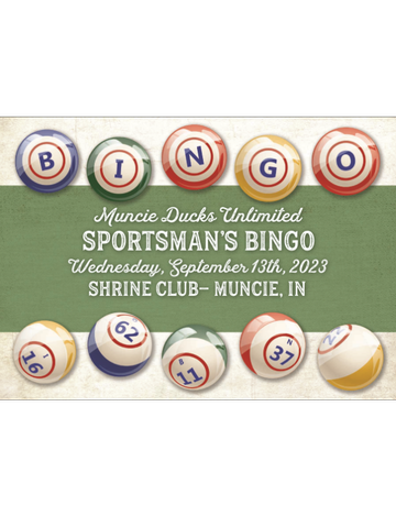 Event Muncie Ducks Unlimited Sportsman's Bingo