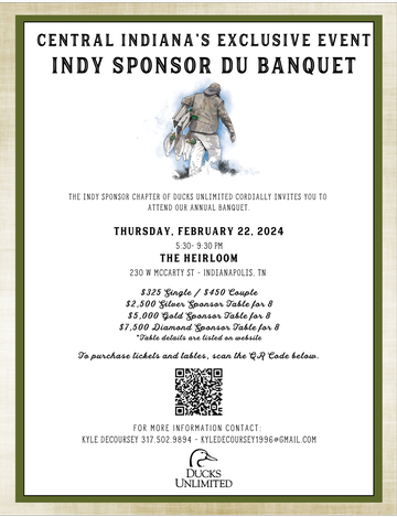 Event Indy Sponsor Ducks Unlimited Banquet