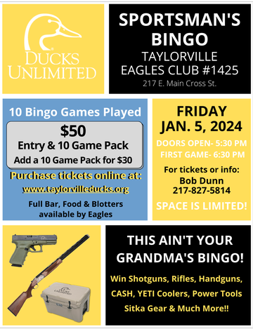 Event Taylorville Bingo Night @ The Eagles