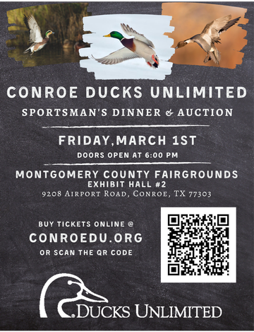 Event Conroe Ducks Unlimited - Sportsman's Dinner & Auction