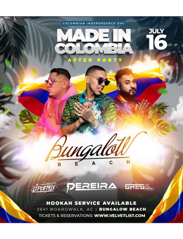 Event Made In Colombia After Party At Bunglow Beach Bar