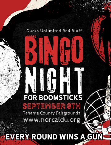 Event Red Bluff DU Bingo for boomsticks