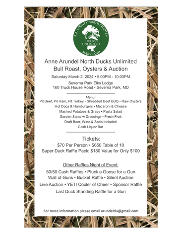 Event Anne Arundel DU Annual Dinner & Auction