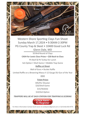 Event Western Shore Sporting Clays Fun Shoot hosted by Harford County DU