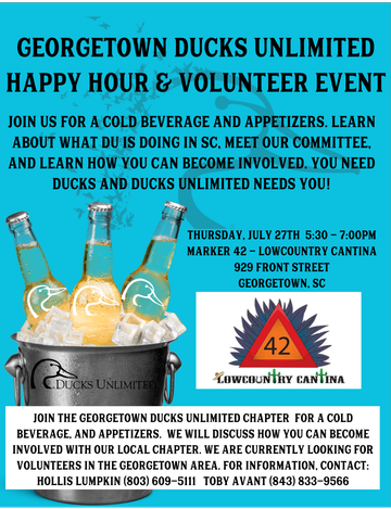 Event Georgetown Ducks Unlimited 2023 Happy Hour