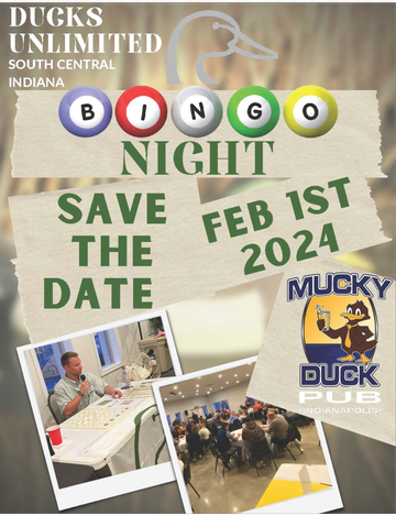 Event South Central Ducks Unlimited Bingo Night