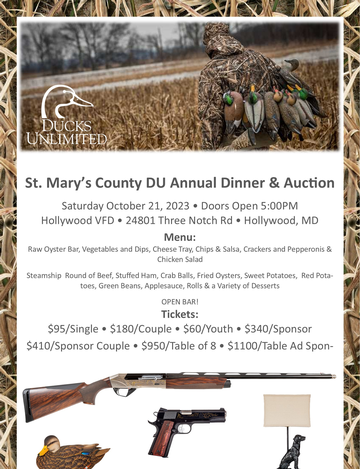 Event St. Mary's County DU Annual Dinner & Auction