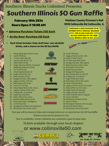 Event Southern Illinois 50 Gun Super Raffle - Collinsville