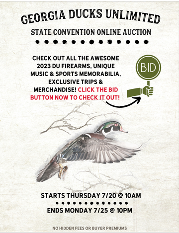 Event Georgia Ducks Unlimited State Convention Online Auction 