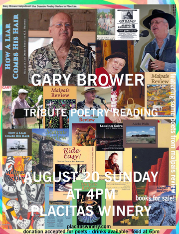 Event Gary Brower Tribute Poetry Reading & Supper