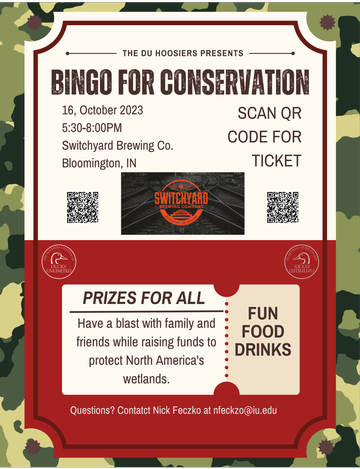 Event The Hoosiers Chapter of Ducks Unlimited Bingo for Conservation