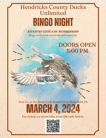 Event Hendricks County Ducks Unlimited Bingo Night