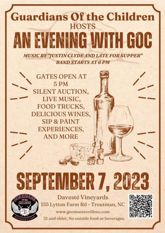 Event An Evening with the Guardians Of the Children at Davesté Vineyards