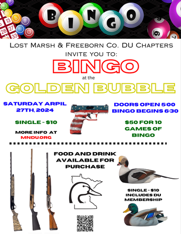 Event Gun Bingo at the Golden Bubble (Wells)