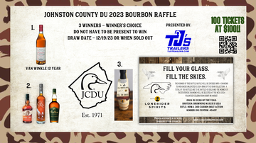 Event Johnston Co DU Bourbon Raffle Presented By: TJ's Trailers