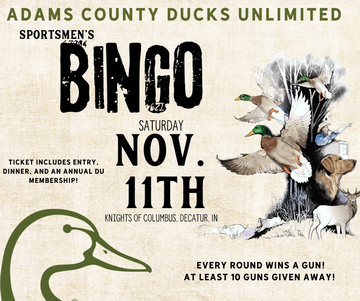 Event Adams County Ducks Unlimited Gun Bingo