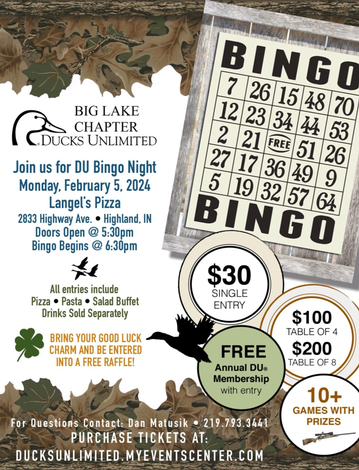 Event Big Lake Ducks Unlimited Gun Bingo