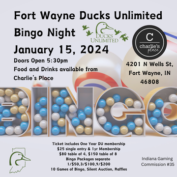 Event Fort Wayne DU Gun Bingo 