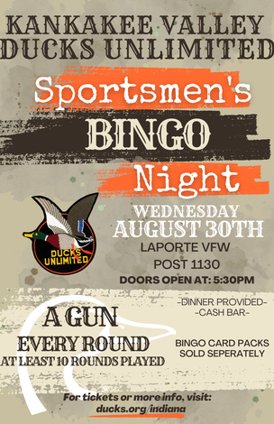 Event Kankakee Valley DU Gun Bingo (LaPorte)