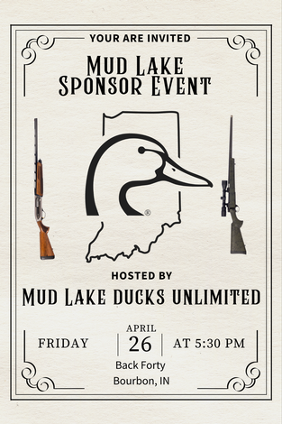 Event Mud Lake Ducks Unlimited Sponsor Only Event