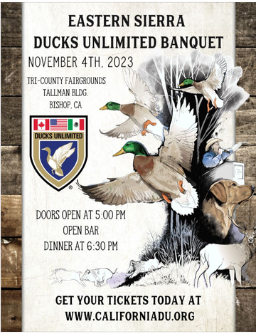 Event Eastern Sierra Ducks Unlimited Dinner Banquet