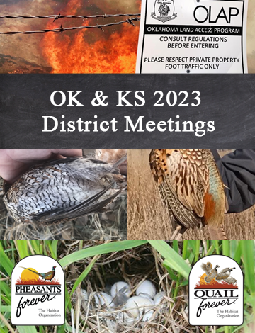 Event OK and Region 29 KS PFQF District Meetings for 2023