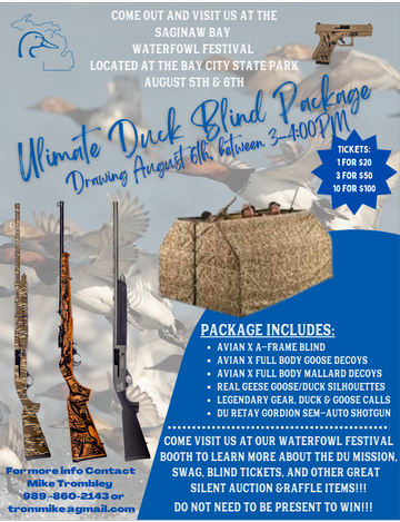 Event Saginaw Bay Ducks Unlimited "Ultimate Duck Blind Package"