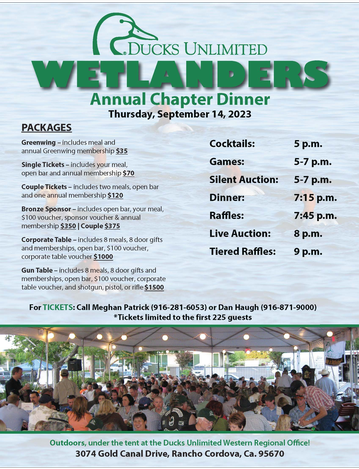 Event Wetlanders Chapter Annual Dinner 