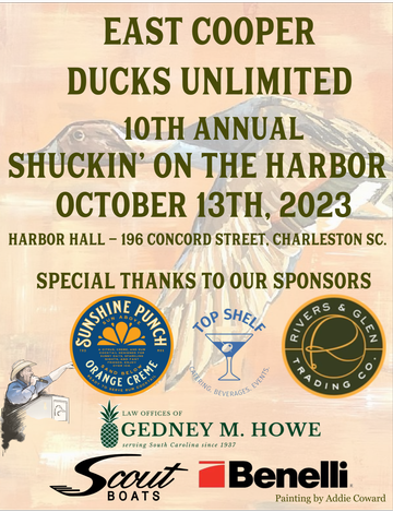 Event East Cooper Ducks Unlimited 10th Annual Shuckin' on the Harbor - SOLD OUT