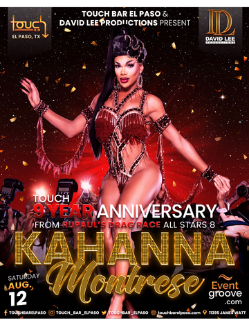 Event Kahanna Montrese • RuPaul's Drag Race All Stars Season 8 • Live at Touch Bar El Paso