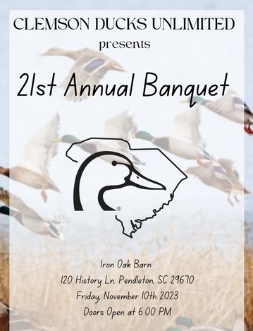 Event 21st Anniversary Clemson Ducks Unlimited Banquet