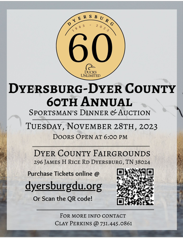 Event 60th annual Dyersburg Sportsman's Dinner & Auction