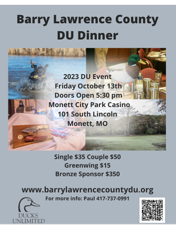 Event Barry/Lawrence County (Monett) Dinner & Raffle