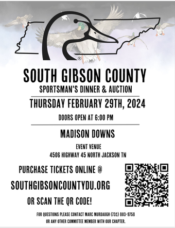 Event South Gibson County Sportsman's Dinner & Auction