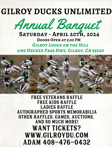 Event Gilroy Ducks Unlimited Banquet & Auction