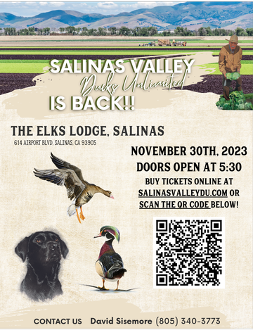Event Salinas Valley Ducks Unlimited Dinner & Auction