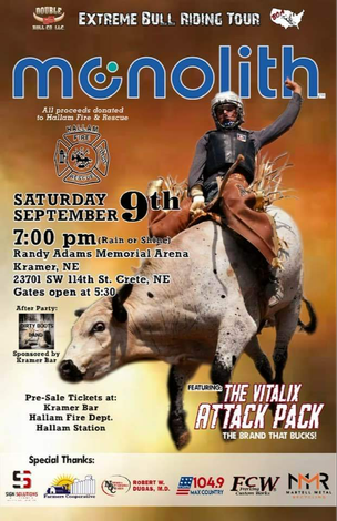 Event Hallam Fire Extreme Bull  Riding Fundraiser