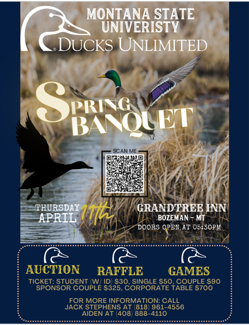 Event Montana State University Ducks Unlimited Spring Banquet