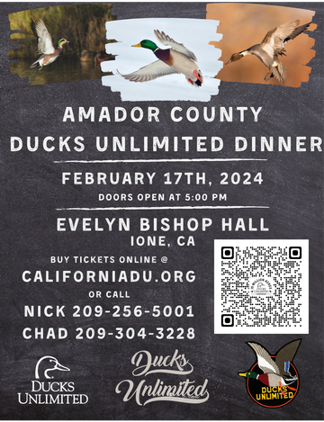 Event Amador County Ducks Unlimited Annual Dinner