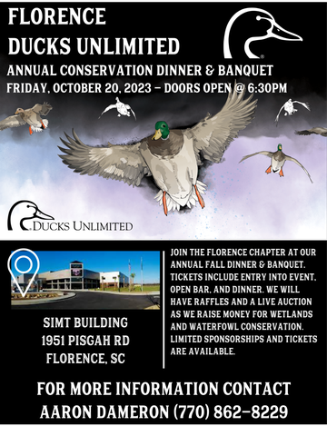 Event Florence Ducks Unlimited Annual Fall Banquet