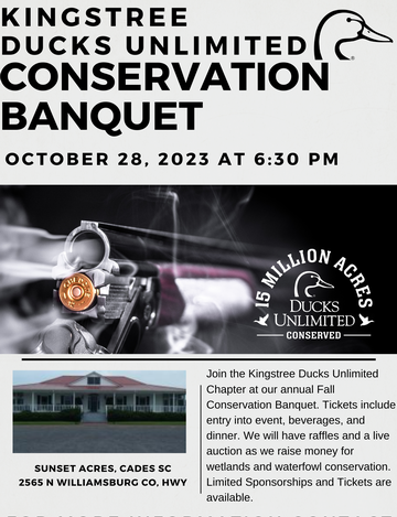 Event Kingstree Ducks Unlimited Annual Conservation Banquet