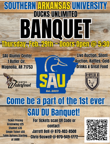 Event SAU Ducks Unlimited Banquet- Magnolia 